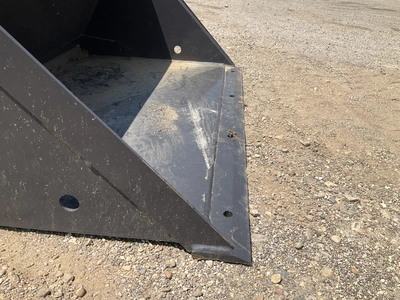 New old stock Paladin 36” smooth bucket for a mini skid steer, welded on cutting edge, mini skid ste...