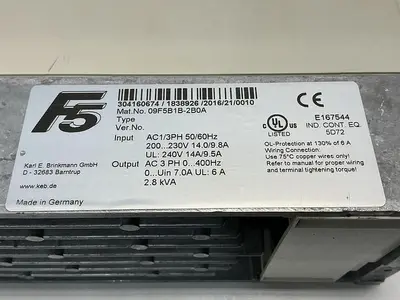 USED KEB 09F5B1B-2B0A