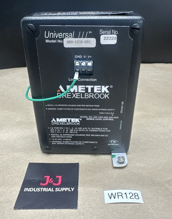 New | in-Stock Ametek Drexelbrook 409-1030-001 Test Equipment - Other Indiana US | J&J Industrial Supply #1076991