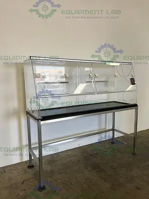 USED FLOW SCIENCES RK2600 6 FT VENTED BALANCE SAFETY ENCLOSURE W/ STAND