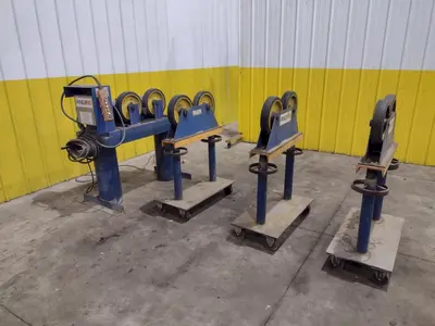 6,000 LB PANDJIRIS MODEL PIPER 3 TANK TURNING ROLLS, DRIVE & IDLERS, 110V : YOBRO 24750