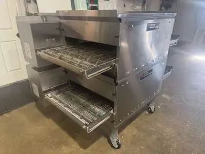 Used Middleby Marshall Used 65" Middleby PS638G-2 Natural Gas Double Impingement Conveyor Oven 208/240V 1ph Conveyor Ovens Illinois US | Falcon Restaurant Supply #1373698