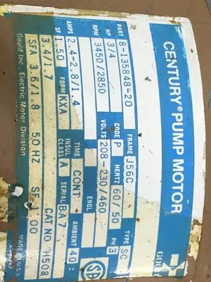 USED GOULD 8-135848-20