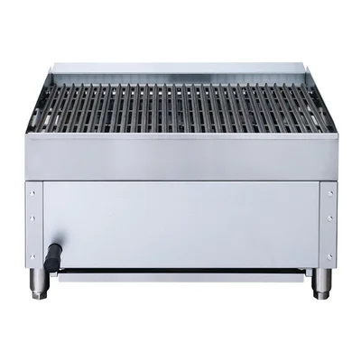 New | in-Stock Dukers New Dukers DCCB24 24 in. W Countertop Charbroiler Chargrill Grill 70,000 BTU Broilers Illinois US | Falcon Restaurant Supply #1376276