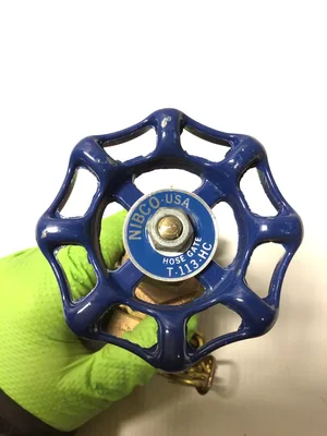 Nibco T-113-HC 3/4in Bronze Gate Valve, Thread x Hose Thread 039923616579