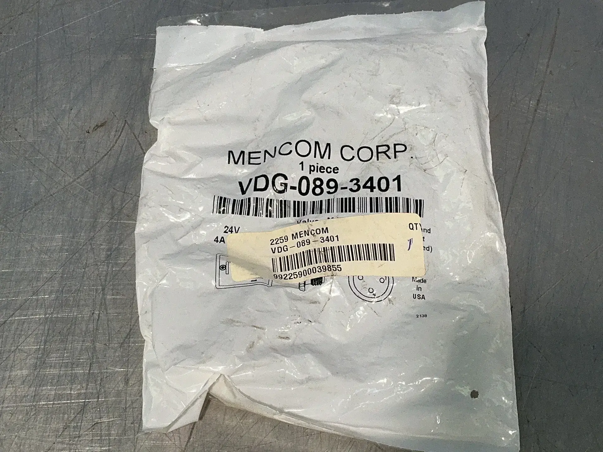 New | in-Stock MENCOM VDG0893401 Solenoid Valves Ohio US | HGR 24 #1326249
