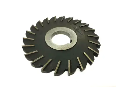 National Twist Drill & Tool 4" x 1" Shank Side Milling Cutter Blade, LOT OF 2 - Used