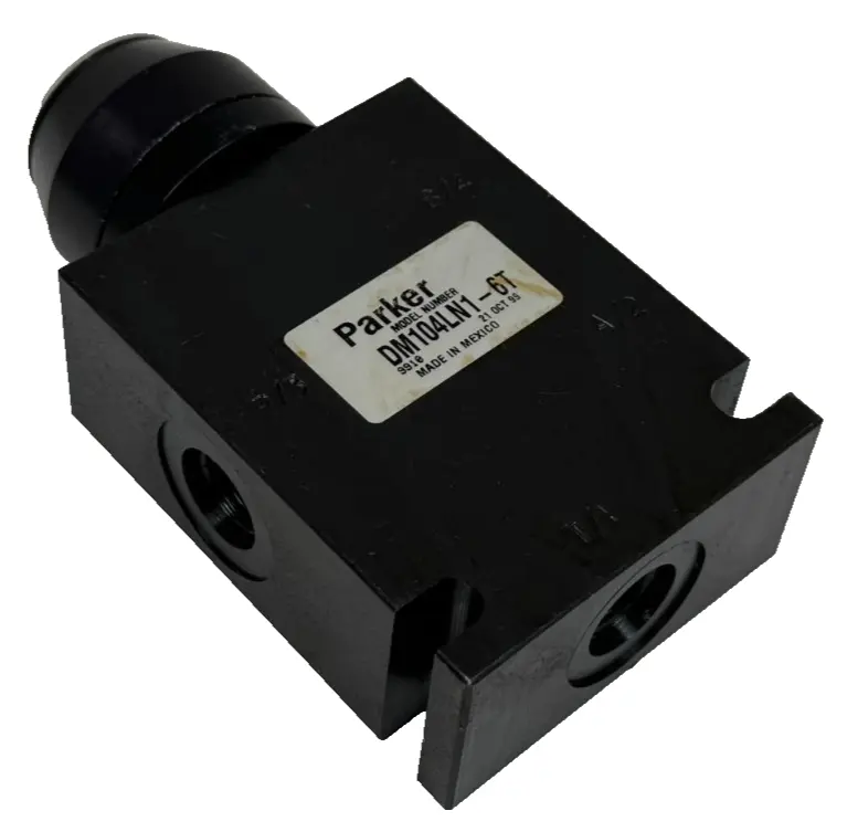 NEW PARKER DM104LN1-6T MANUAL ROTARY VALVE (NO HANDLE)