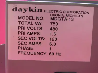 USED DAYKIN MDGTA-13