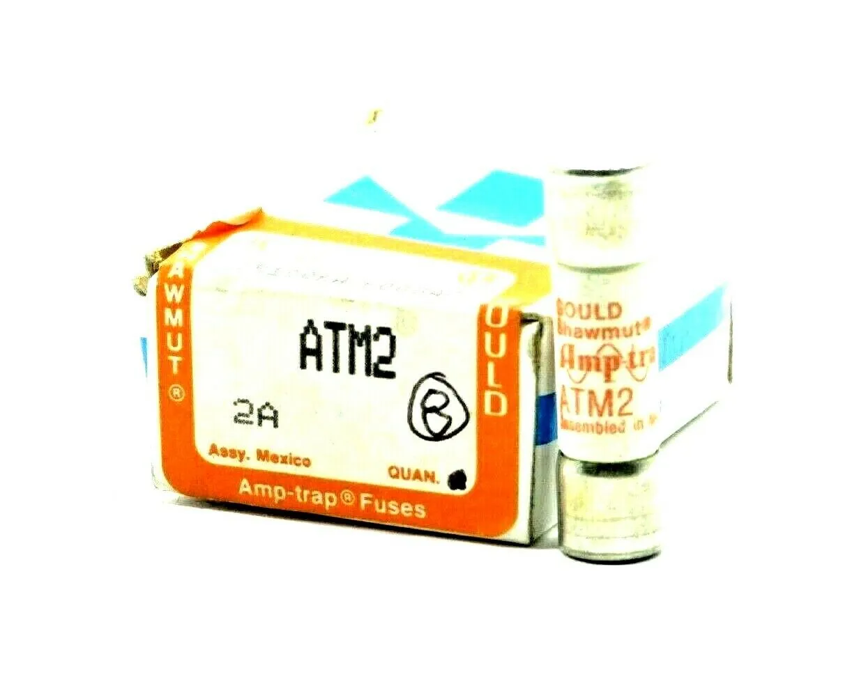 8 NEW GOULD SHAWMUT ATM2 FUSES 2AMP 600 VAC