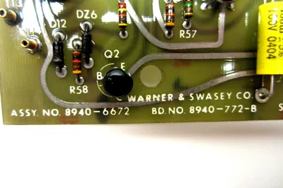 WARNER & SWASEY ASSY.# 8940-6672 PREAMPLIFIER BD.#8940-772-B 89406672