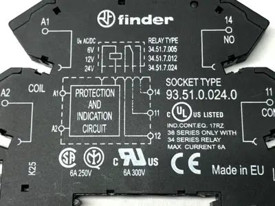 New | in-Stock FINDER RELAY SOCKET W/ 34.51.7.024.0010 RELAY Relays & Switches | Maverick Industrial Sales #1100505