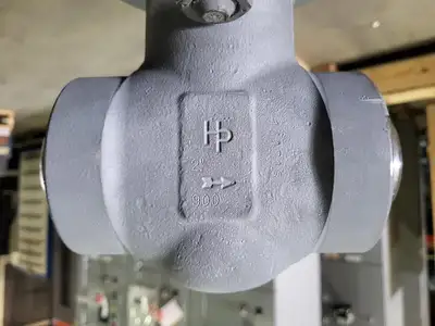 2" Class 900 Globe Valve B16.34 w/ Actuator & Pressure Regulator