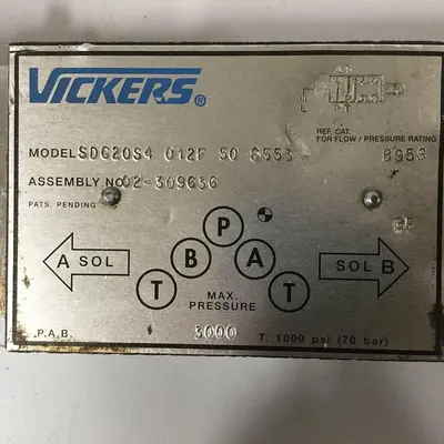 USED VICKERS SDG20S4 012F 50 S553