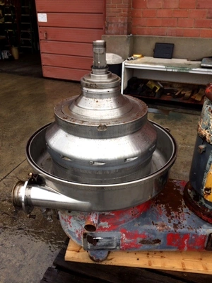(2) Westfalia SIG 15007 nozzle centrifuges, 316 SS.