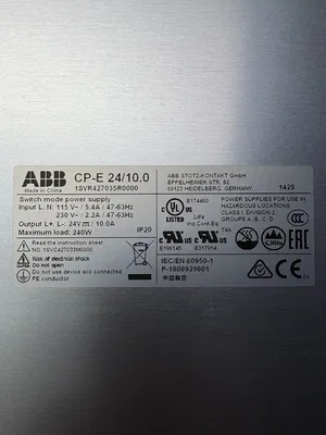 ABB CP-E 24/10.0 1SVR427035R0000 Switching Mode Power Supplies | ESS Industrial Equipment Sales (10)