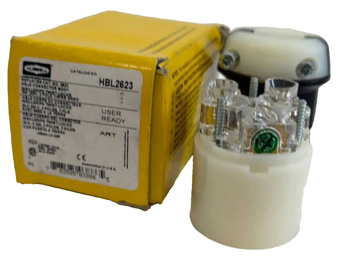 NEW HUBBELL HBL2623 RECEPTACLE 30A 250V