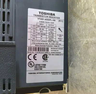 USED TOSHIBA VFAS1-4055PL-HN