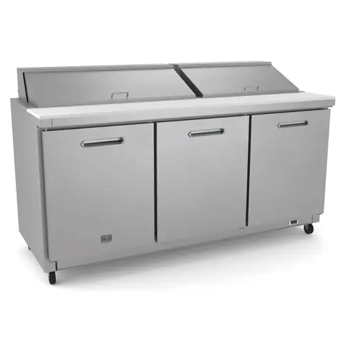 Kelvinator Commercial KCHST70.18 71 11/16" Sandwich/Salad Prep Table w/ Refrigerated Base, 115v