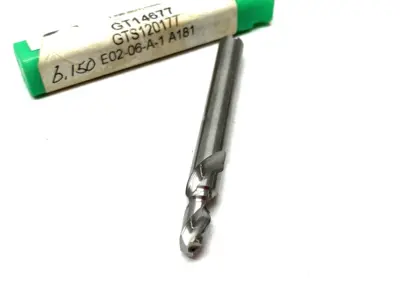 USED GREENE TOOL DRILL BIT W/ COOLANT CHUTES, 2-FLUTE, E02-06-A-1 A181