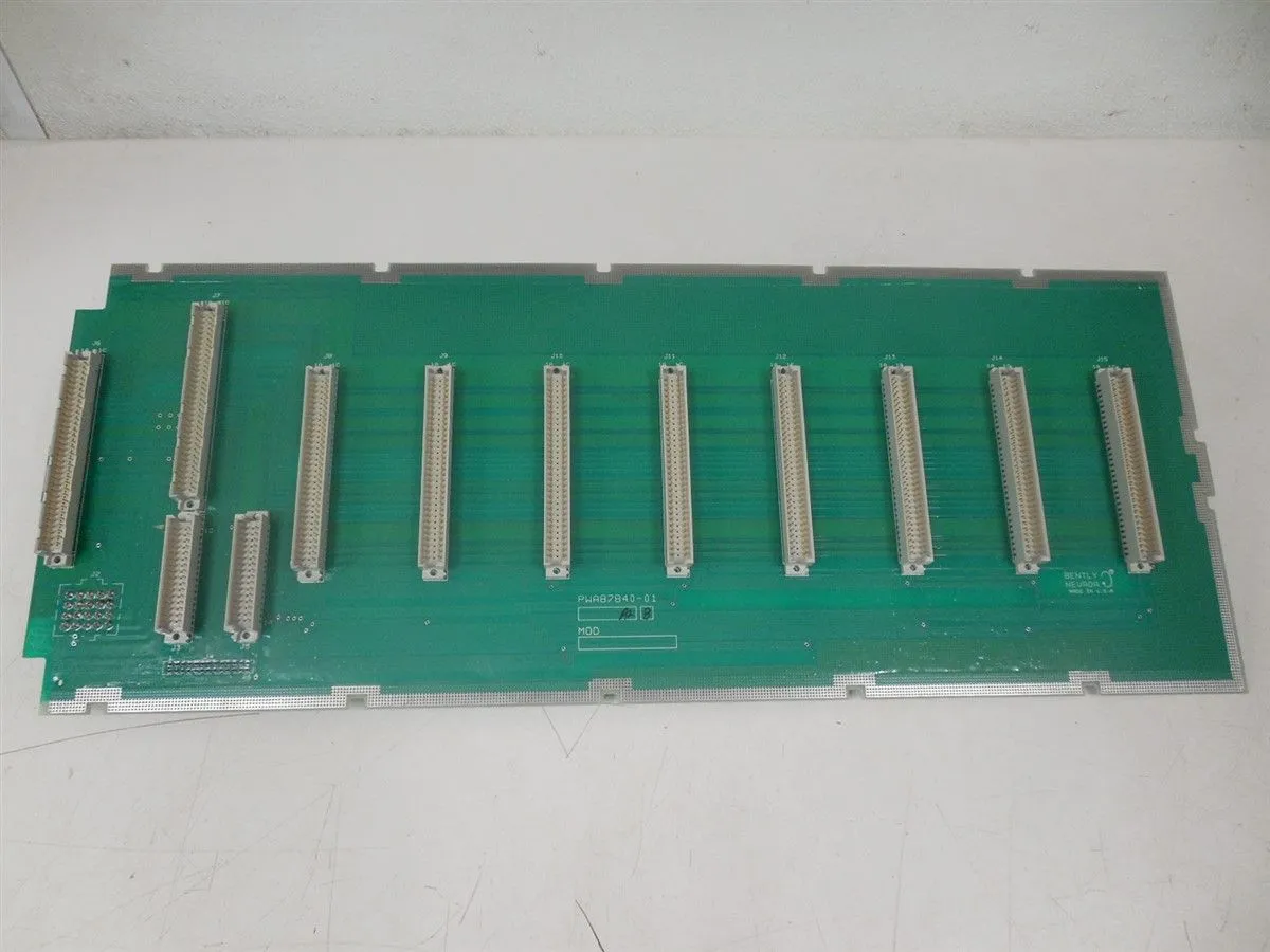 Bently Nevada PWA87840-01 Backplane Board Rev. B Used