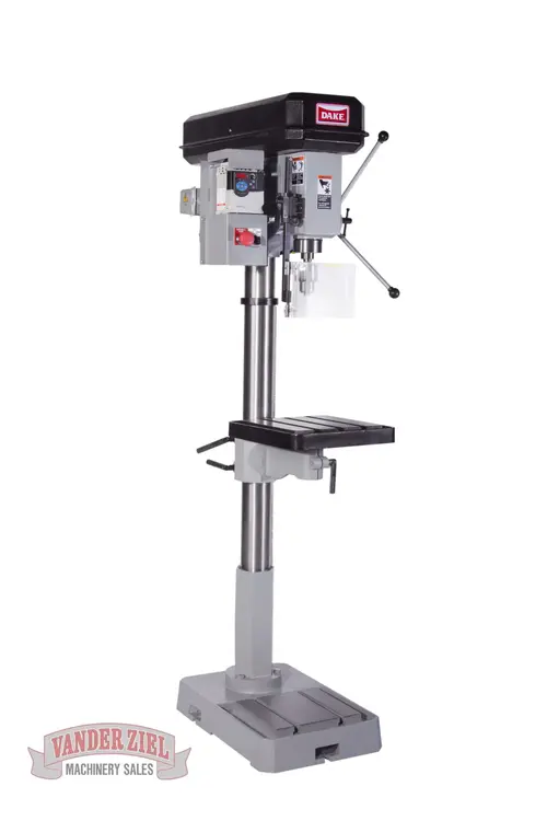 New | in-Stock DAKE SB-25V Heavy Duty & Sensitive Single Spindle Drills Michigan US | Vander Ziel Machinery Sales #480104