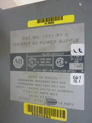 USED ALLEN BRADLEY 1771-P7 SER C
