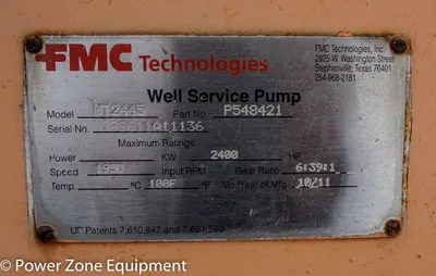 USED FMC WT2445B