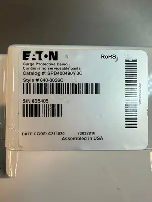 Eaton SPD400480Y3C Surge Protection Devices 640-0026C 73032810 (7.5.2)