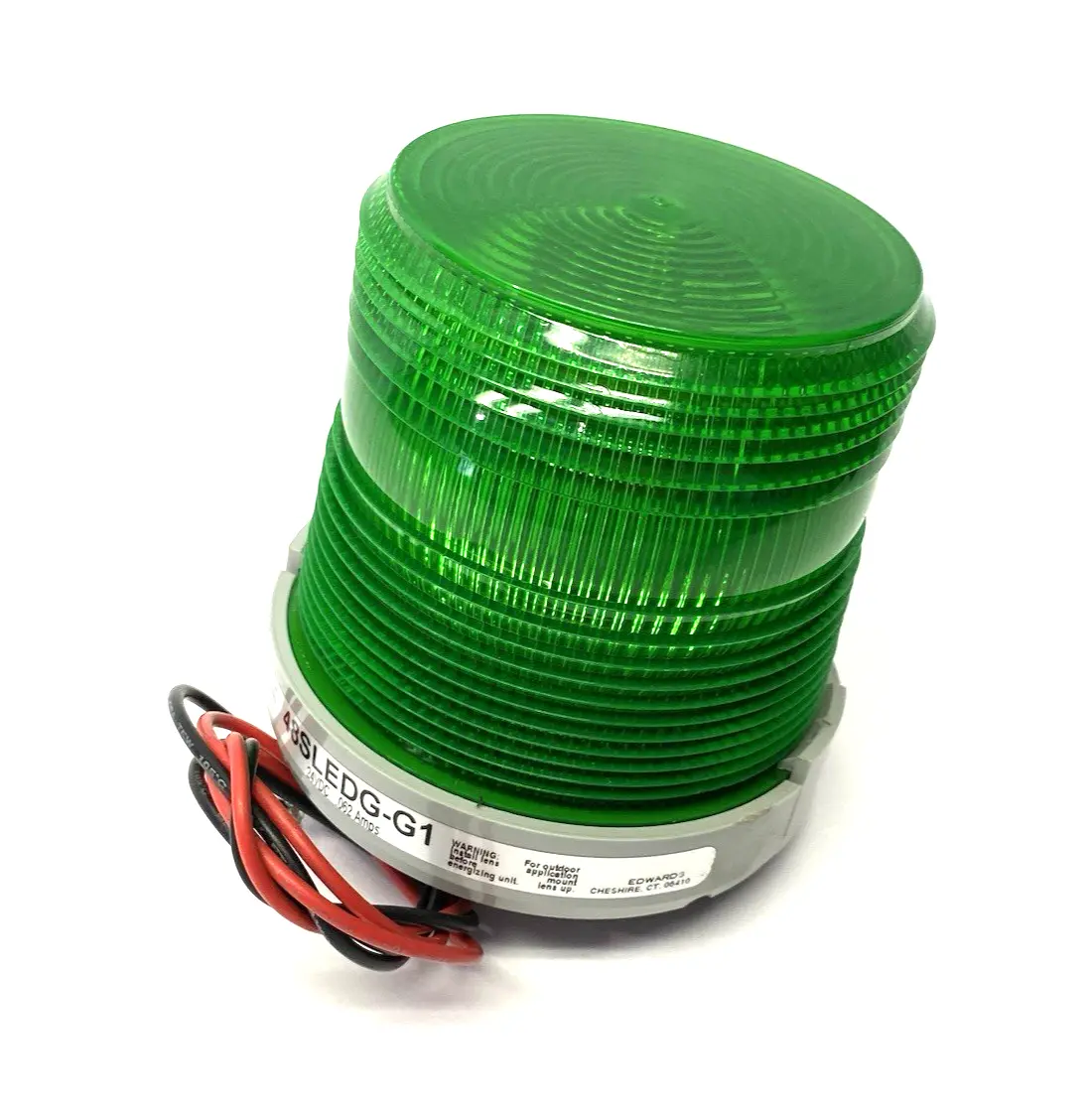 USED EDWARDS SIGNALING ADAPTABEACON STEADY-ON BEACON, GREEN, 24VDC
