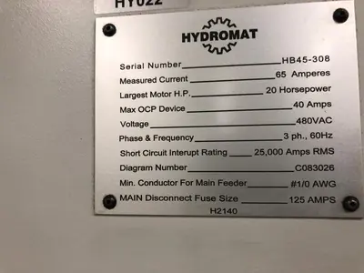 2014 HYDROMAT EPIC R/T HB45/12 Rotary, Trunnion (Horizontal & Vertical) Transfer Machines | Graff-Pinkert (7)
