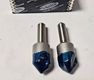 Schrillo 1" High Speed Steel Countersink 90 Degree #1132 USA Lot of 2