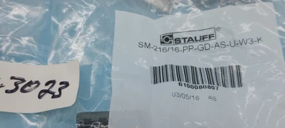 NEW STAUFF SM-216/16-PP-GD-AS-U-W3-K