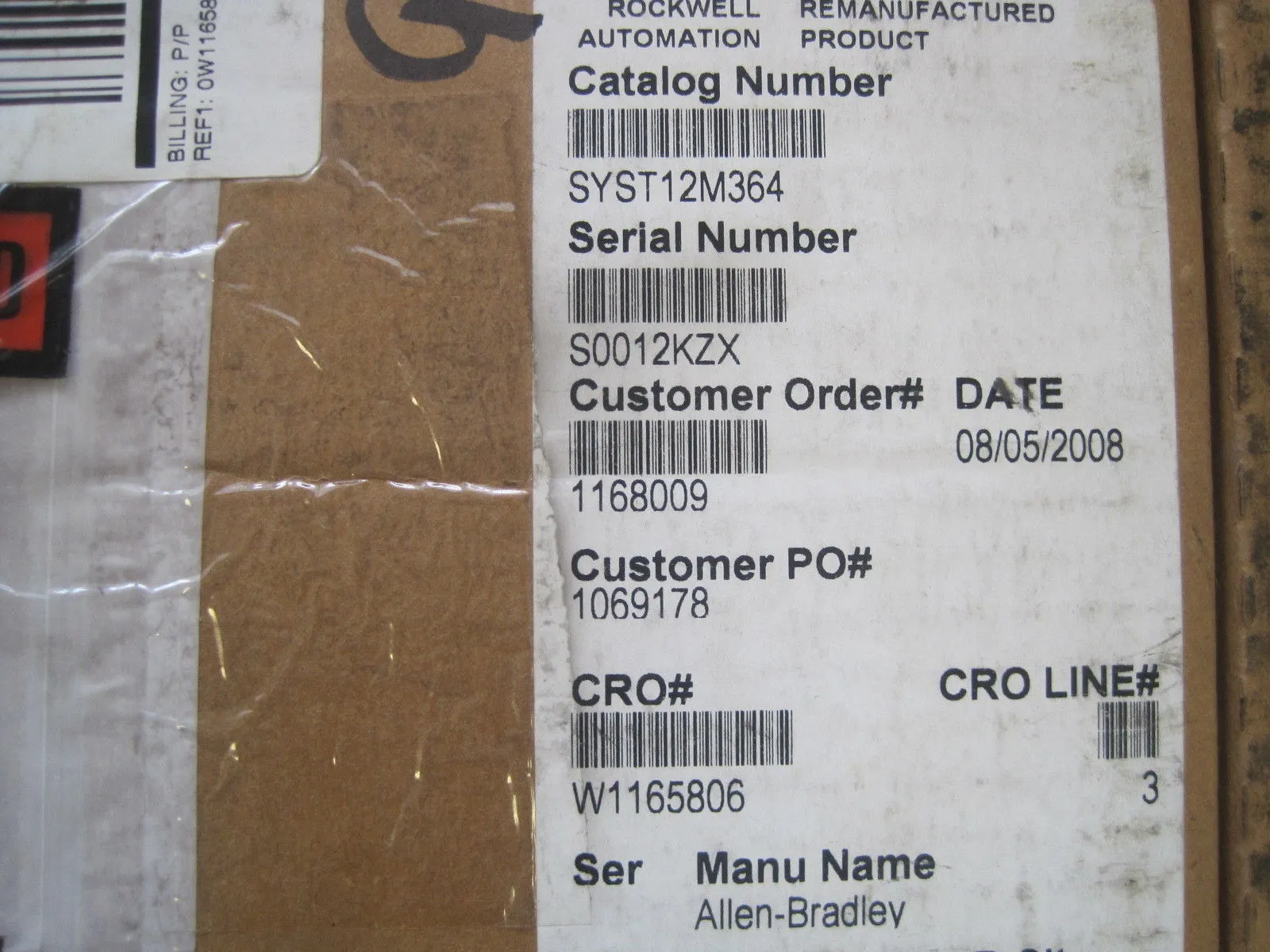 ALLEN BRADLEY SYST12M364 PC BOARD