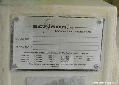 Used ACRISON 103B-2500- Screw Feeders Illinois US | Aaron Equipment #1515668