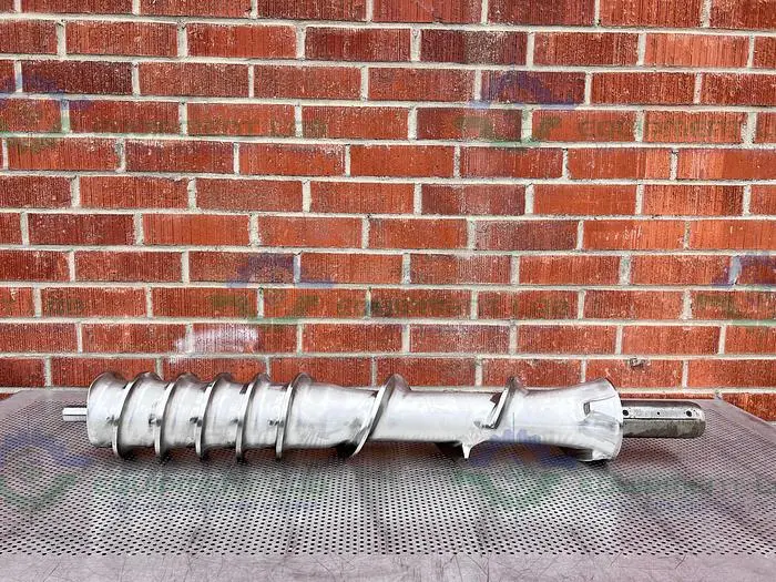 Used STAINLESS STEEL 53" X 41 X 6" MEAT GRINDER HEAD SHAFT SCREW Grinder Plates and Knifes California US | Equipment Lab #488567