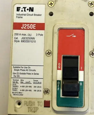 Used EATON JGE3250NN Miscellaneous Equipment (Electrical & Power) Ohio US | Surplus Asset Holdings #1236721