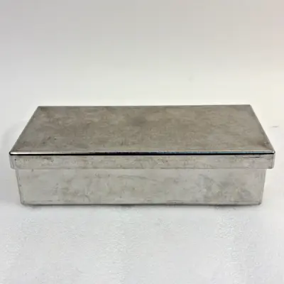 Stainless Steel Sterilizer Freezer Box 8x4x2" with 10-Hole Test Tube Rack