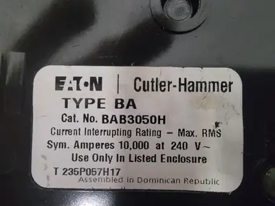 USED EATON CUTLER-HAMMER BAB3050H