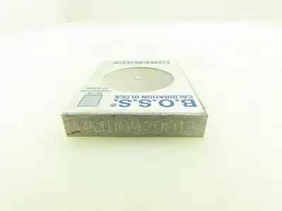 B.O.S.S. Newage HA0158 Calibration Block For Brinell Optical Scanning 3.64MM