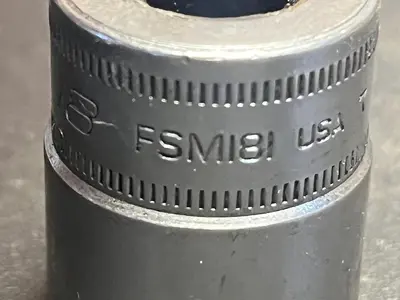 Snap-on Tools FSM181 3/8" Drive 18mm 6 Point Metric Socket