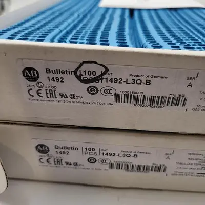 New | in-Stock ALLEN-BRADLEY ALLEN BRADLEY 1492-L3Q-B SER A PANEL TERMINAL BLOCK - 2 NEW FULL BOX (100) Terminal Blocks | ND Industrial Surplus #1226513