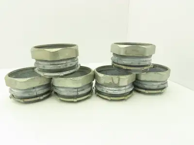 Rigid IMC 4" EMT Straight Compression Connector Fitting  Lot of 6
