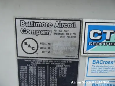 Used BALTIMORE AIR COIL 3455A-MM. Cooling Towers Illinois US | Aaron Equipment #84816