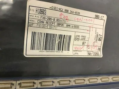 FX6-20S-0 CONN RECEPT 20POS