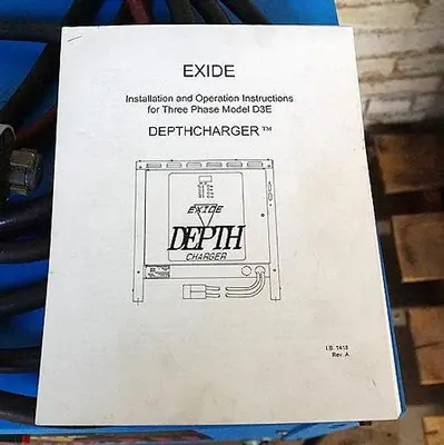 USED EXIDE D3E-18-1400, TYPE LA 36 VOLT BATTERY CHARGER