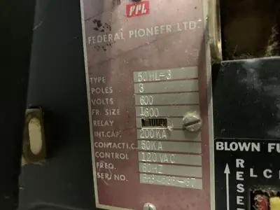 Used FEDERAL PIONEER 02877-A4-88 Circuit Breakers British Columbia CA | Lenmark #248991