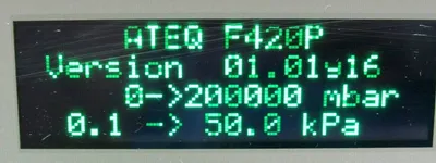 USED ATEQ F420 203.00 LEAK DETECTOR B203-2166 20300