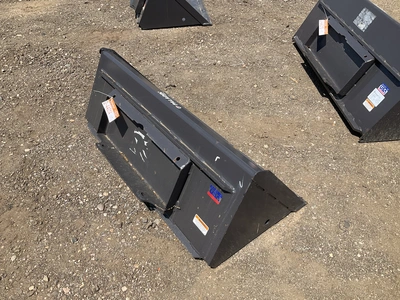 New old stock Paladin 44” smooth bucket for a mini skid steer, welded on cutting edge, mini skid ste...
