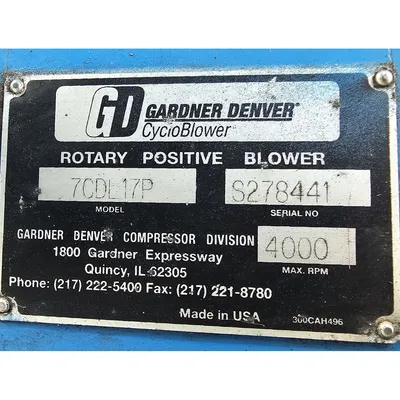 USED GARDNER DENVER 7CDL17P